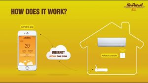 Fjernstyring av varmepumpen med AirPatrol