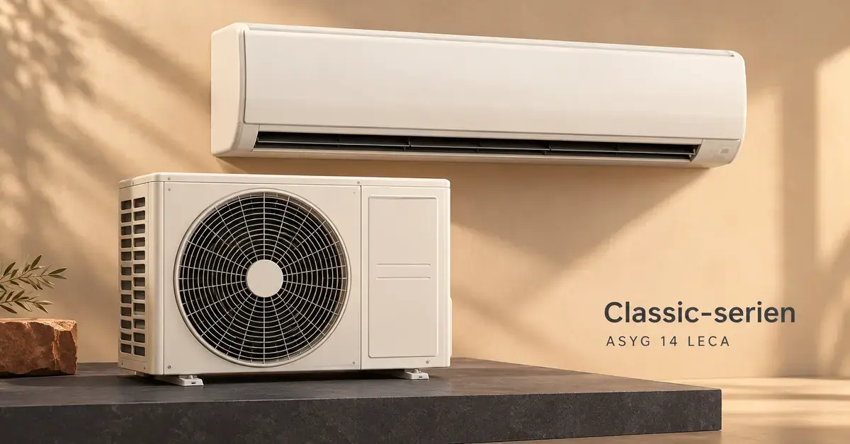 Fujitsu ASYG 14 LECA – luft-til-luft-varmepumpe fra Classic-serien
